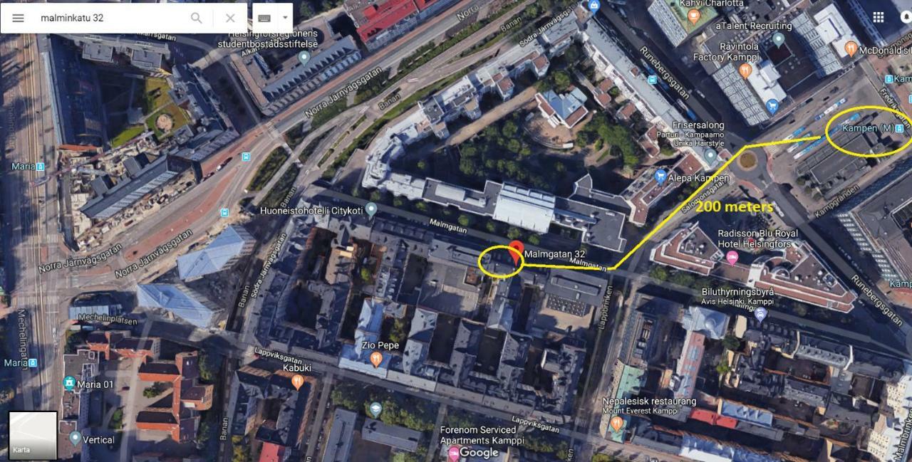 Studio In Helsinki City Center Lägenhet Exteriör bild